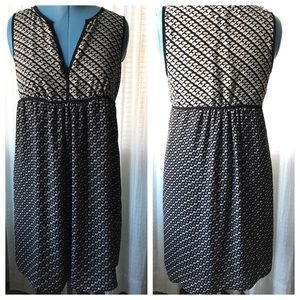 Empire Waist V-neck Dress